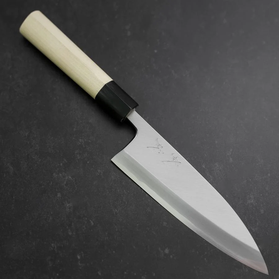 Aideba White Steel #2 Kasumi Büffelhorn und Magnolienholz Griff 165mm