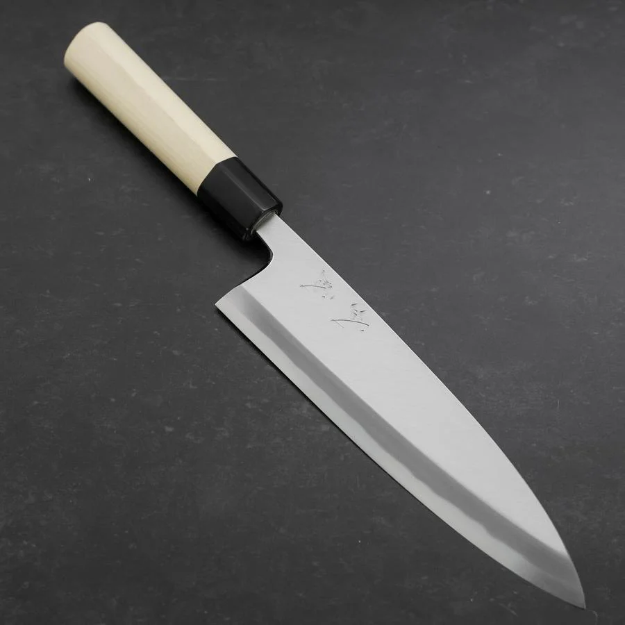 Aideba White Steel #2 Kasumi Büffelhorn und Magnolienholz Griff 210mm