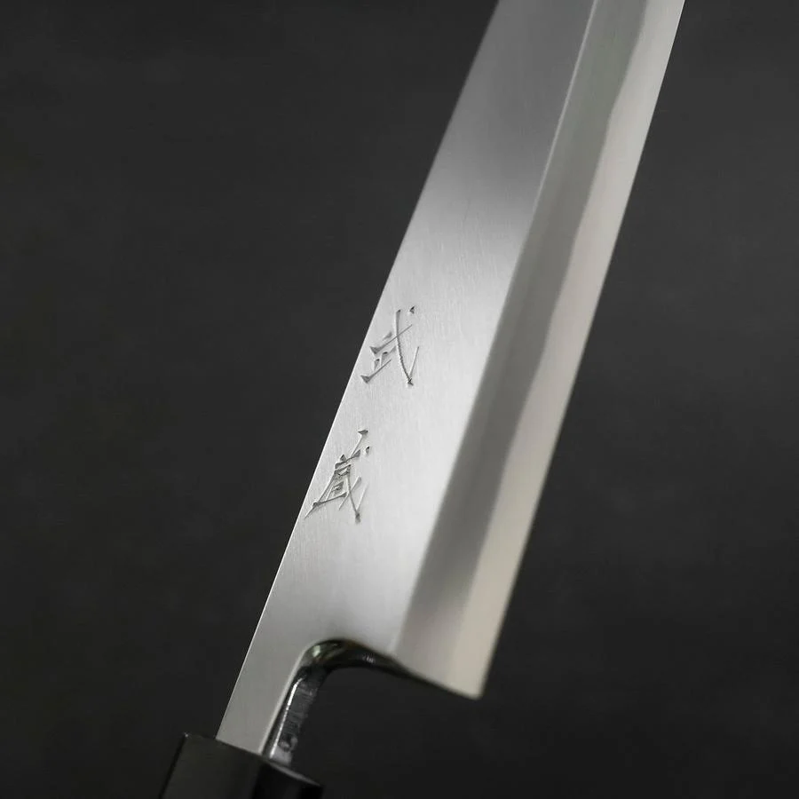 Aideba White Steel #2 Kasumi Büffelhorn und Magnolienholz Griff 210mm - Image 3