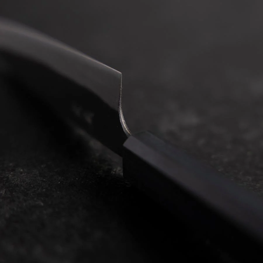 Ajikiri Blue Steel #1 Kurouchi Dunkelblauer Urushi Griff 145mm - Image 4