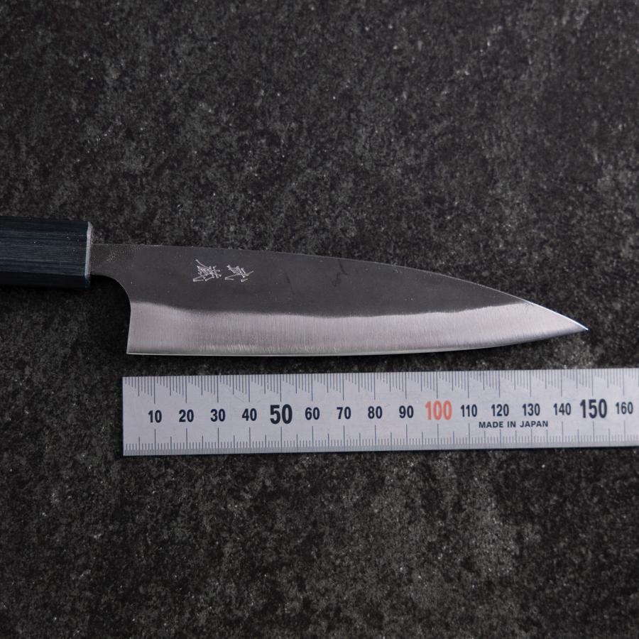 Ajikiri Blue Steel #1 Kurouchi Dunkelblauer Urushi Griff 145mm - Image 5