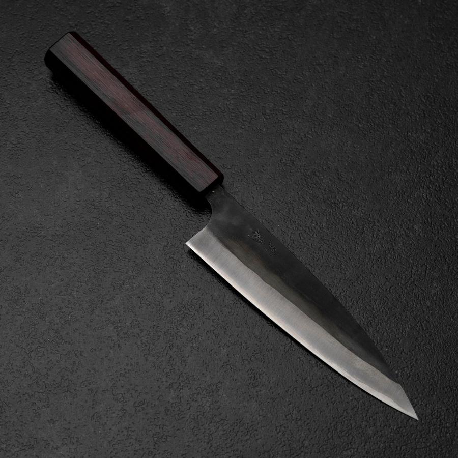 Ajikiri Blue Steel #1 Kurouchi Lila Urushi Griff 145mm