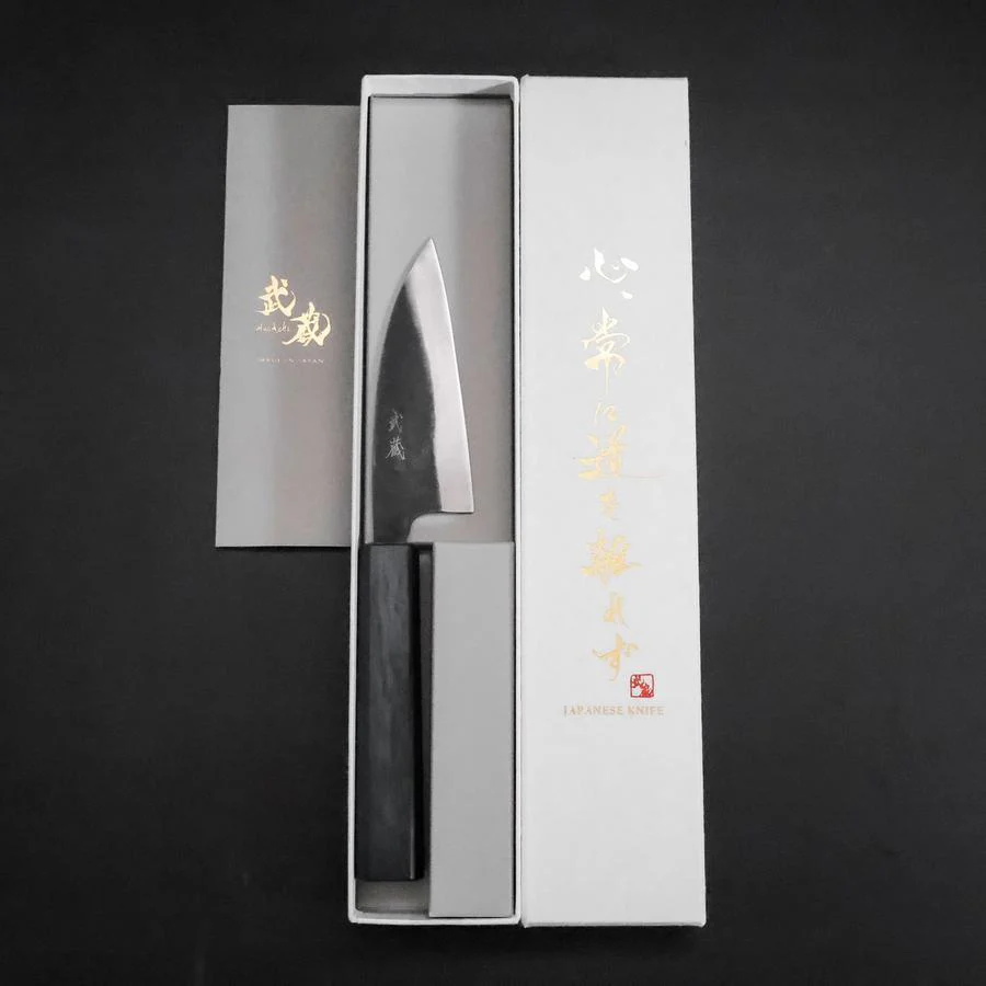 Ajikiri Blue Steel #2  Kurouchi Blauer Urushi Griff 105mm - Image 8