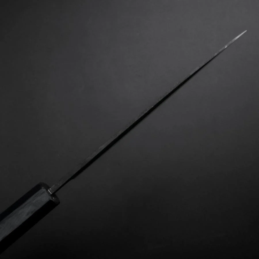 Ajikiri Blue Steel #2 Kurouchi Dunkelblauer Urushi Griff 145mm - Image 5