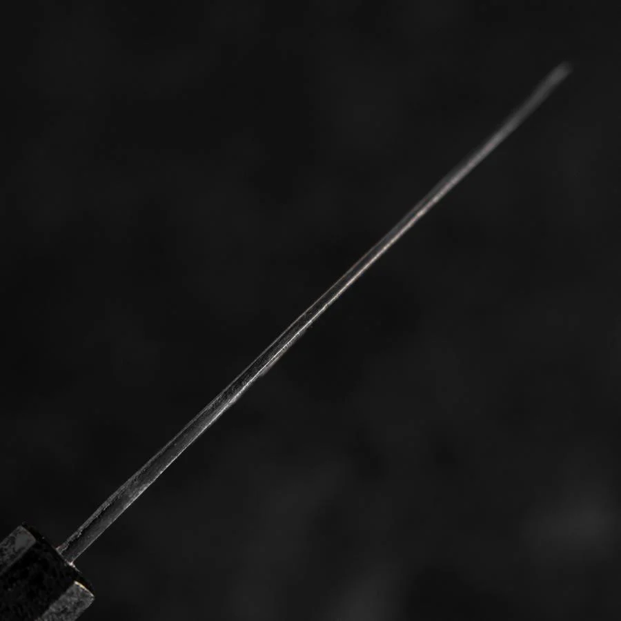 Ajikiri White Steel #2 Kurouchi Schwarzer Ishime Urushi Griff 105mm - Image 5