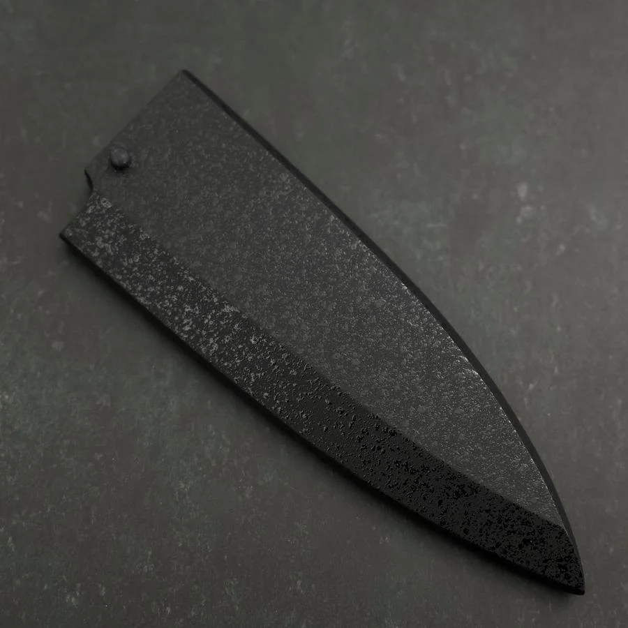 Schwarze Ishime Scheide für Deba mit Pin 150mm