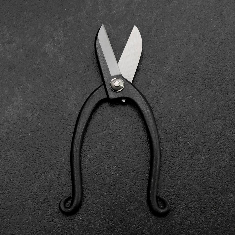 Black Musashi Blumenschere Blue Steel #2 geschmiedeter Undercut-Griff 165mm - Image 2