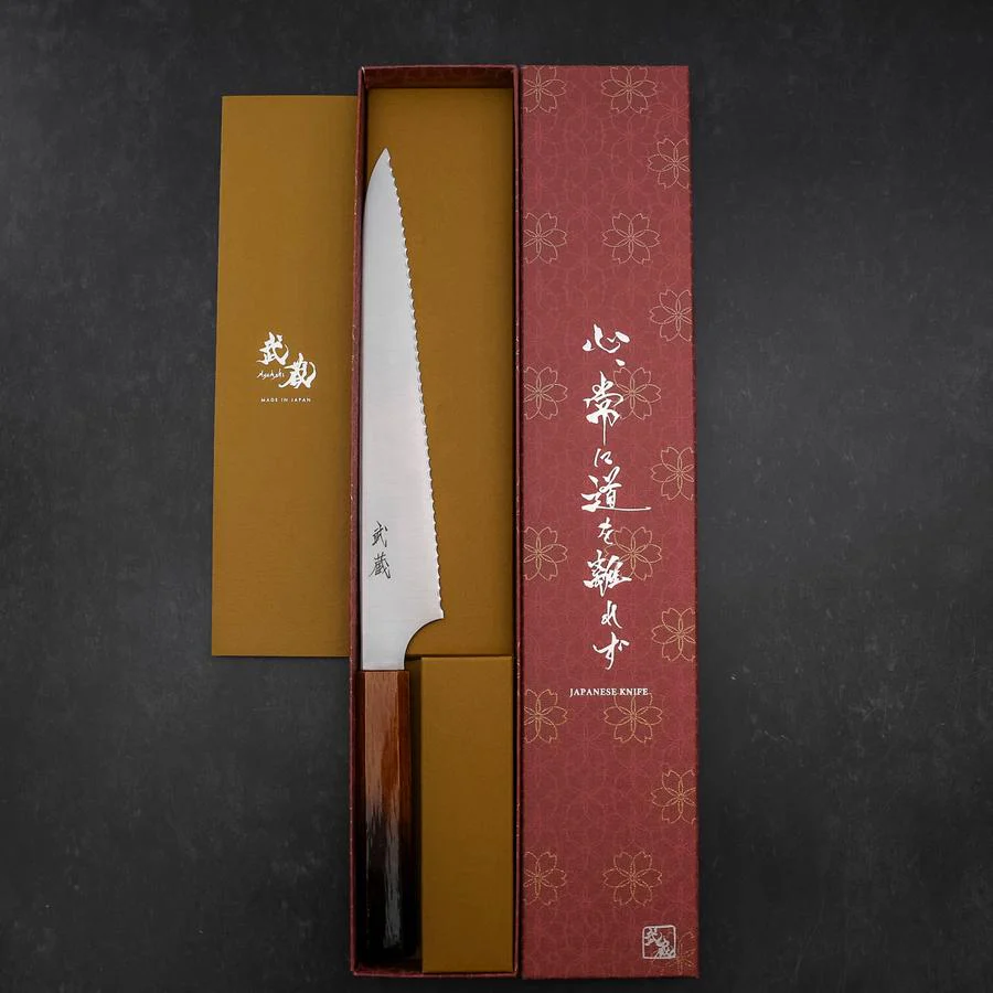 Brotmesser Molybdän Poliert Yaki Urushi Griff 230mm - Image 8