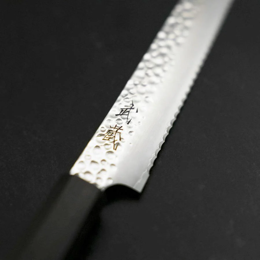 Brotmesser VG-10 Tsuchime Ebenholz Griff 210mm - Image 3