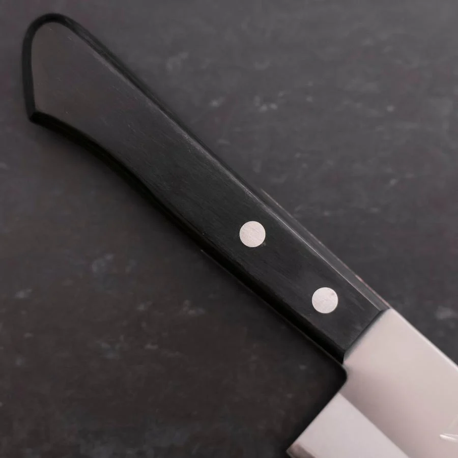 Nakiri Edelstahlummantelung White Steel #2 Poliert Schwarzer Westlicher Griff 150mm - Image 6