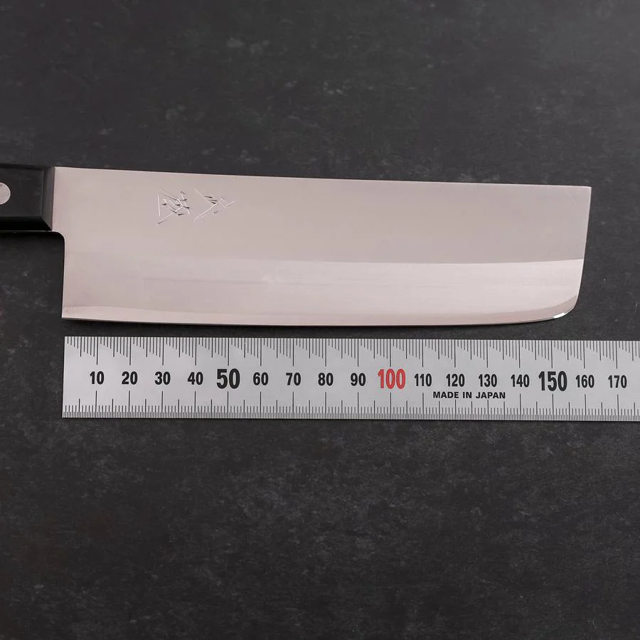 Nakiri Edelstahlummantelung White Steel #2 Poliert Schwarzer Westlicher Griff 150mm - Image 7