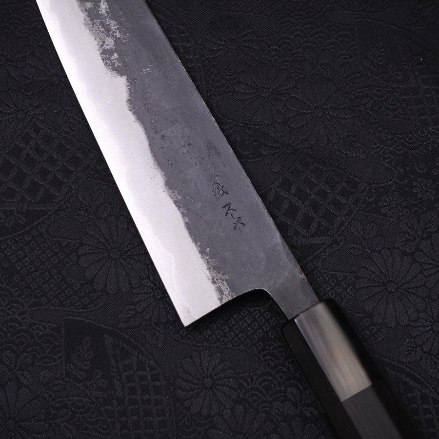 Bunka Aogami-Super Kurouchi Büffelhorn und Ebenholz Griff 165mm - Image 3
