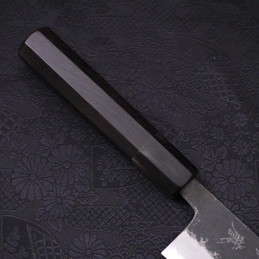 Bunka Aogami-Super Kurouchi Büffelhorn und Ebenholz Griff 165mm - Image 6