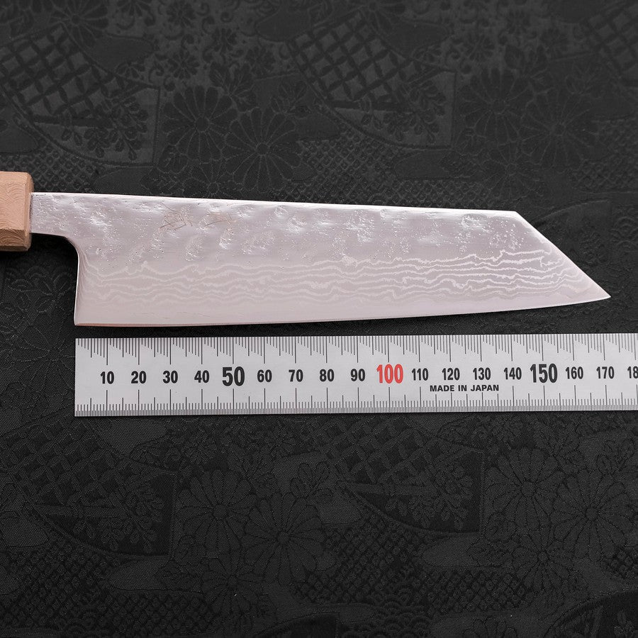 Bunka AUS-10 Nashiji Damast Kagami Weißer Ishime Urushi Griff 170mm - Image 7