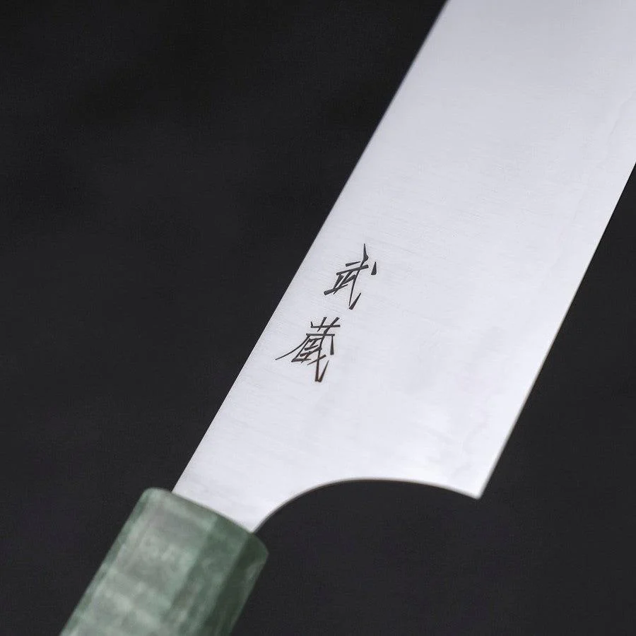 Bunka Blue Super Poliert Grüner Ahornholz Griff 180mm - Image 3