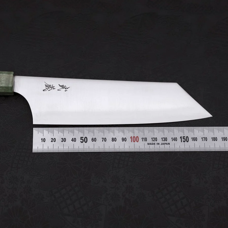 Bunka Blue Super Poliert Grüner Ahornholz Griff 180mm - Image 7