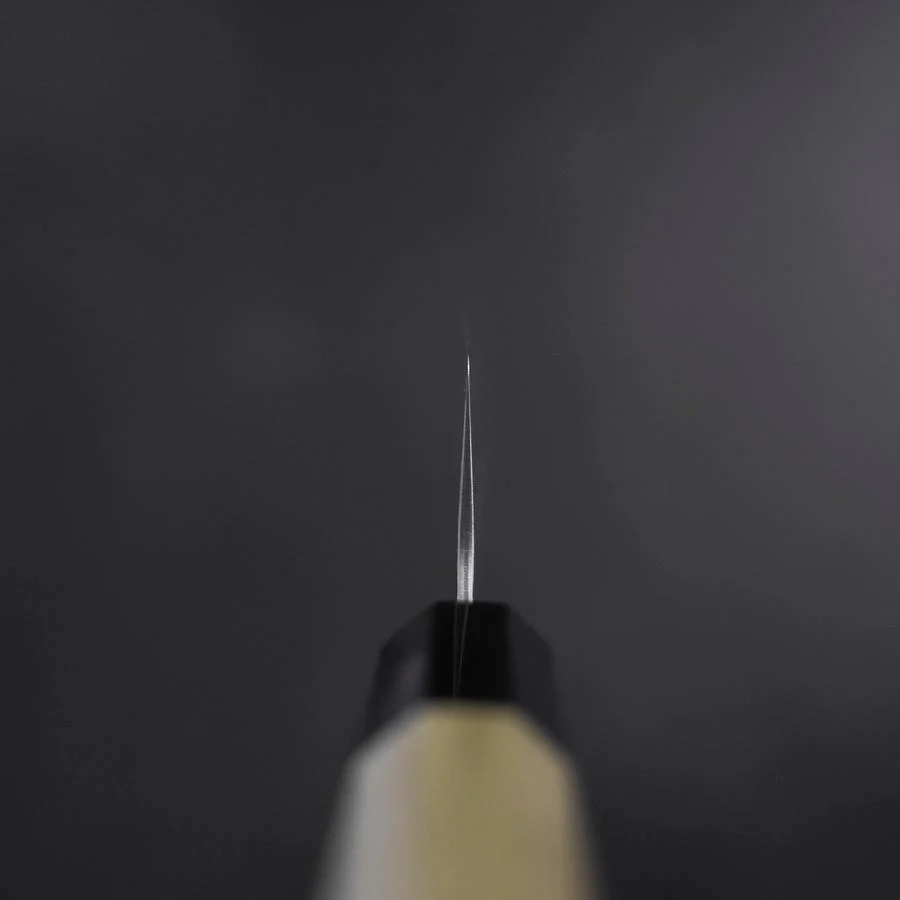 Bunka AUS-10 Tsuchime Damast Büffelhorn und Magnolienholz Griff 170mm - Image 4
