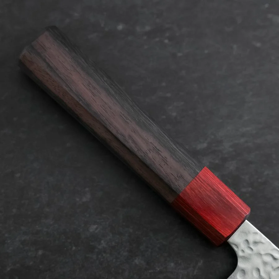 Bunka AUS-10 Tsuchime Damast Rosenholz Griff 170mm - Image 6