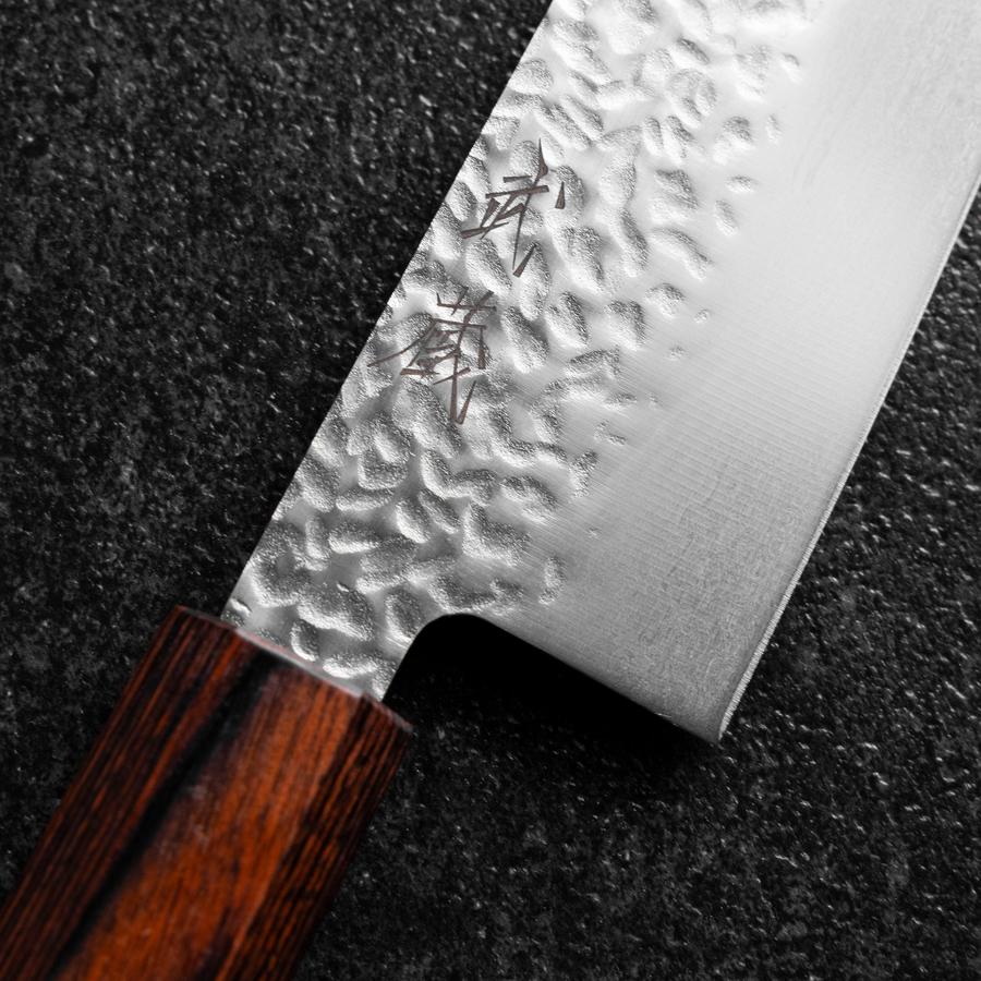 Bunka AUS-8 Tsuchime Mahagoni Griff 180mm - Image 3
