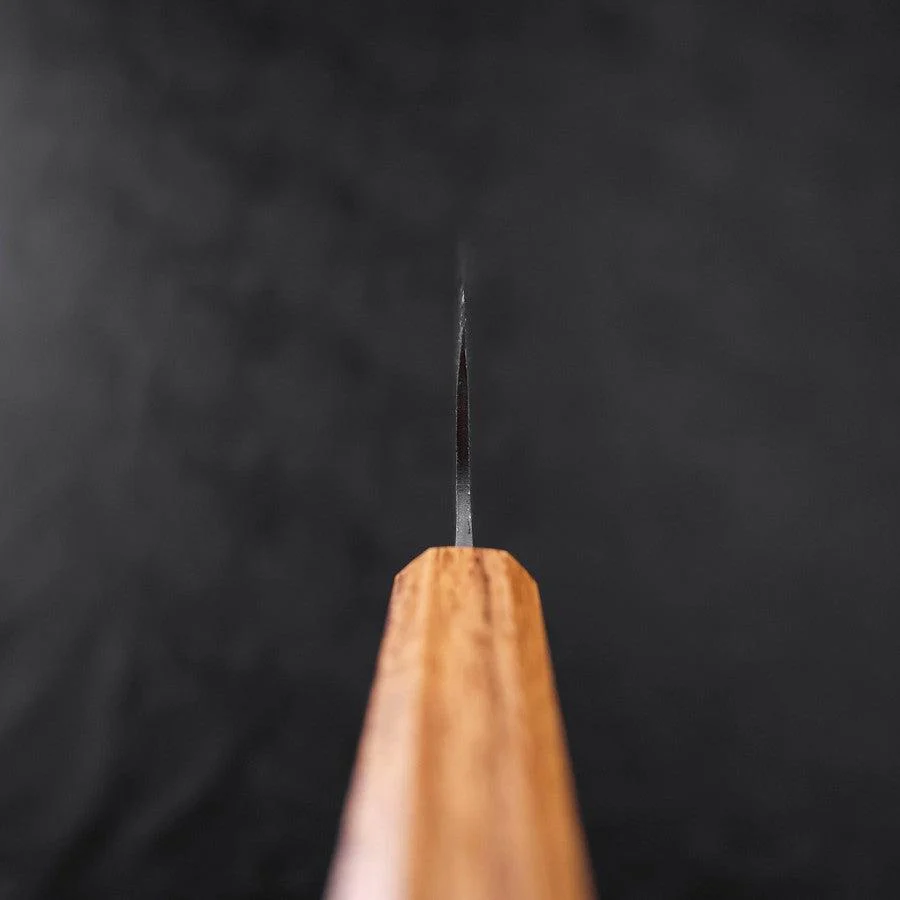 Bunka Blue Steel #1 Kurouchi Büffelhorn und Ebenholz Griff 180mm - Image 4
