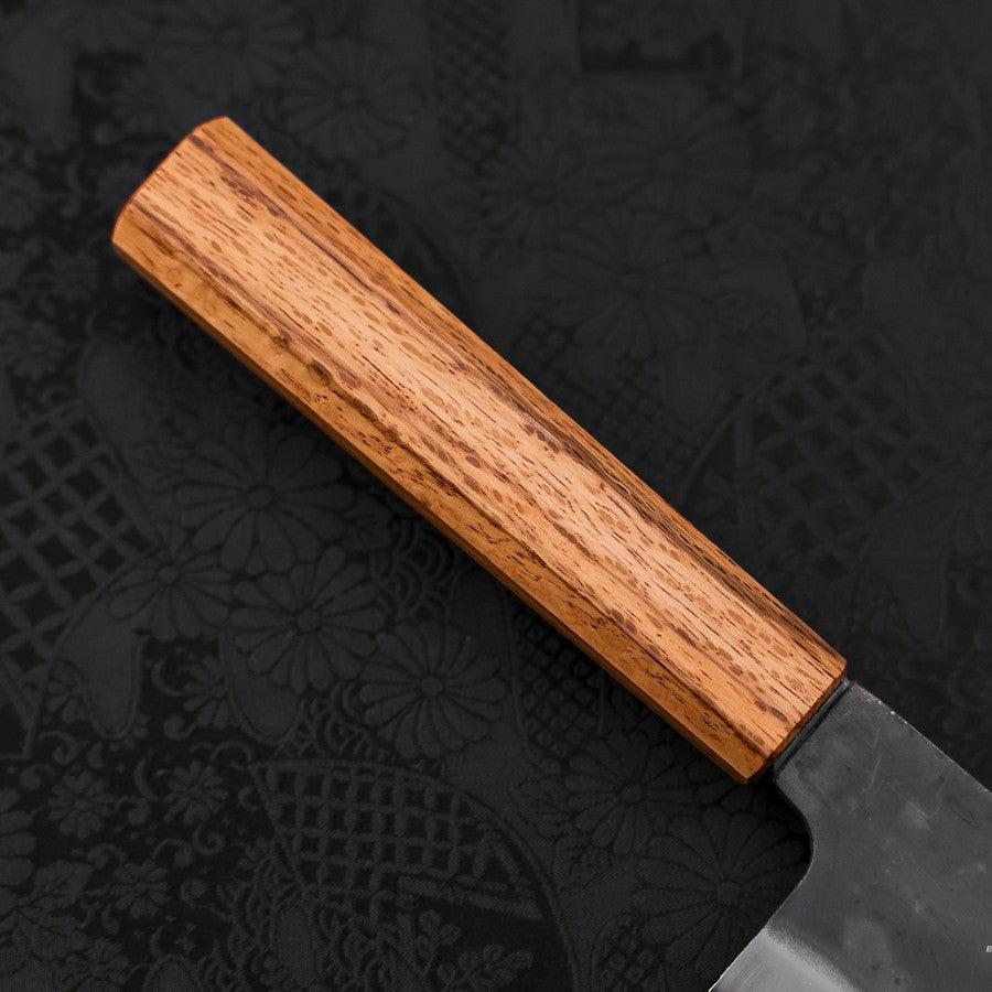 Bunka Blue Steel #1 Kurouchi Büffelhorn und Ebenholz Griff 180mm - Image 6