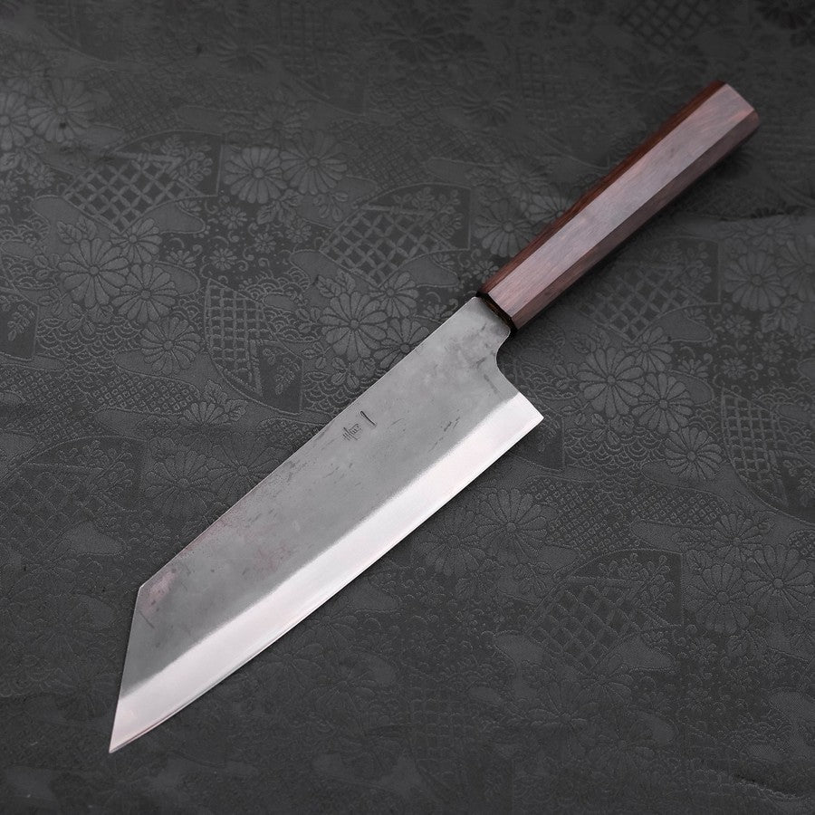 Bunka Blue Steel #1 Edelstahlummantelung Kurouchi Ebenholz Griff 190mm - Image 2