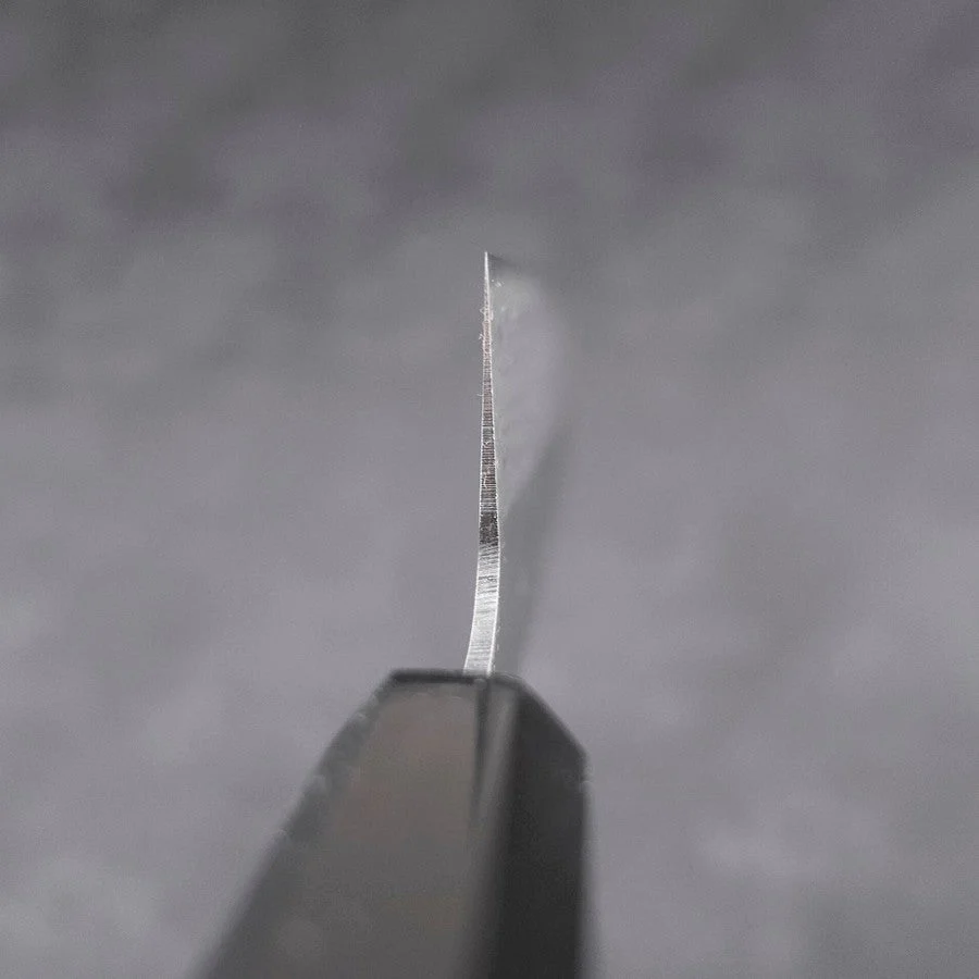 Bunka Blue Steel #2 Damast Büffelhorn und Ebenholz Griff 165mm - Image 4