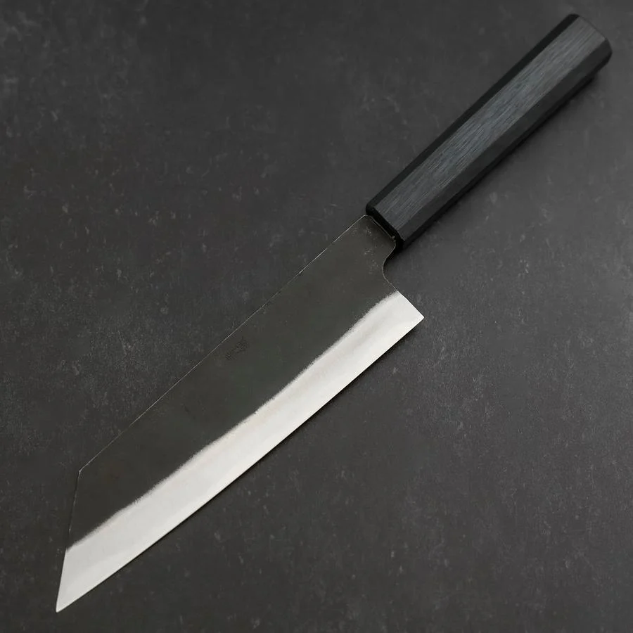 Bunka Blue Steel #2 Kurouchi Büffelhorn und Ebenholz Griff 170mm - Image 2