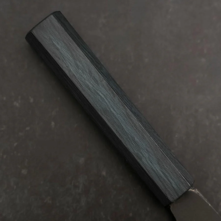 Bunka Blue Steel #2 Kurouchi Büffelhorn und Ebenholz Griff 170mm - Image 6