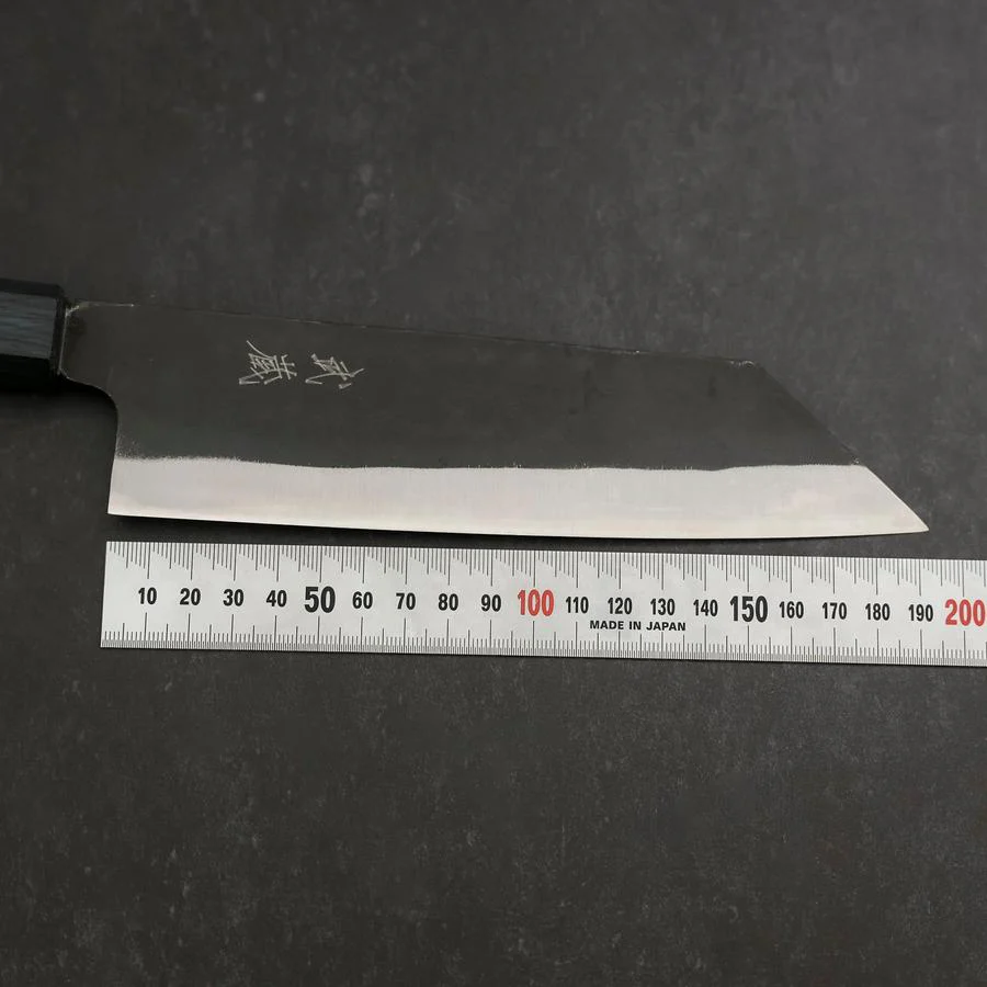 Bunka Blue Steel #2 Kurouchi Büffelhorn und Ebenholz Griff 170mm - Image 7