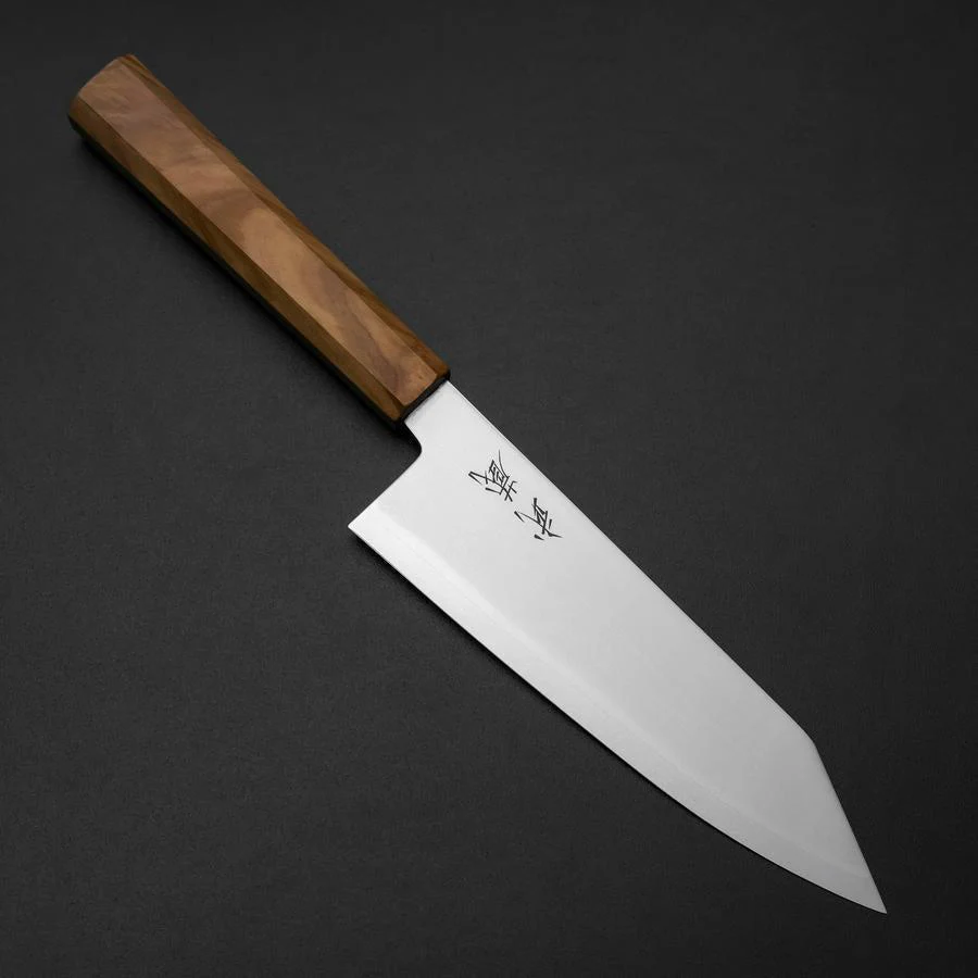 Bunka Blue Steel #2 Poliert Olivenholz Griff 170mm