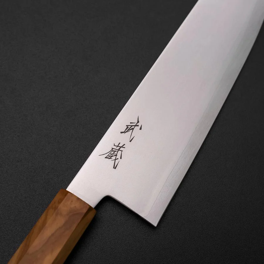 Bunka Blue Steel #2 Poliert Olivenholz Griff 170mm - Image 3