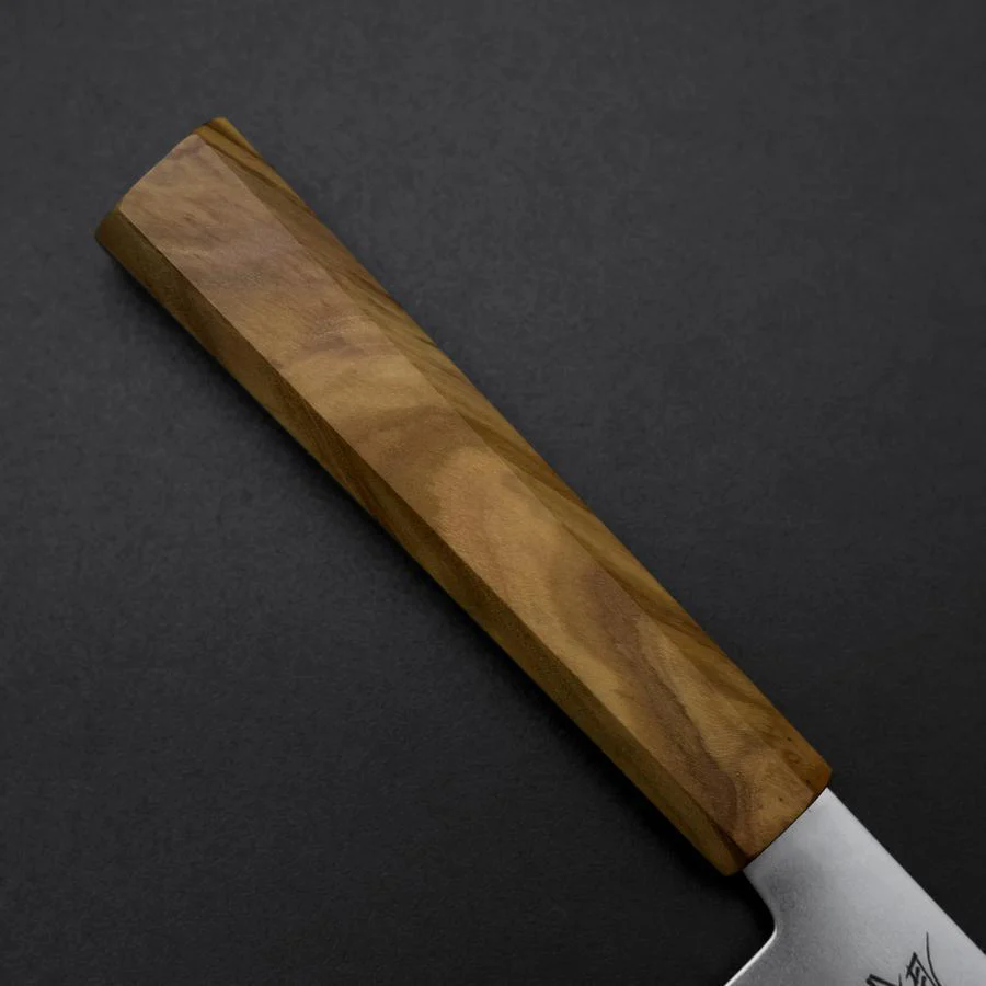 Bunka Blue Steel #2 Poliert Olivenholz Griff 170mm - Image 6