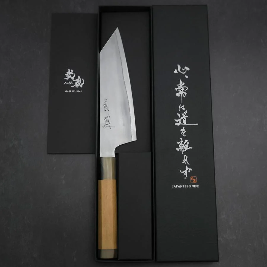 Bunka HAP-40 Bokashi Doppelter Büffelhorn-Kappe und Magnolienholz Griff 165mm - Image 8