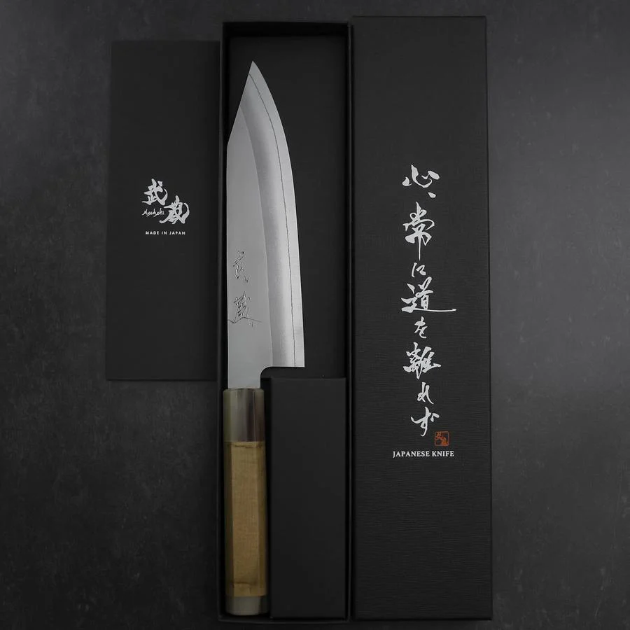 Bunka HAP-40 Poliert Doppelter Büffelhorn-Kappe und Magnolienholz Griff 165mm - Image 8