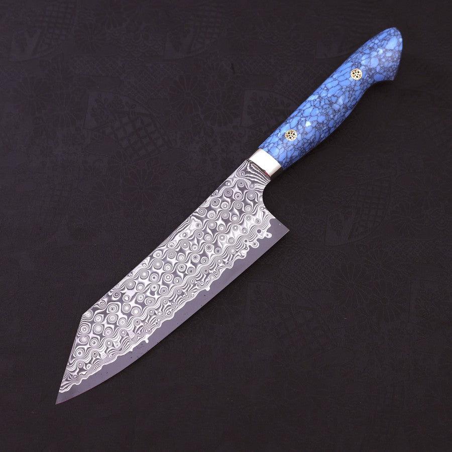 Bunka SG-2 Damast Blauer Türkis Griff 170mm - Image 2
