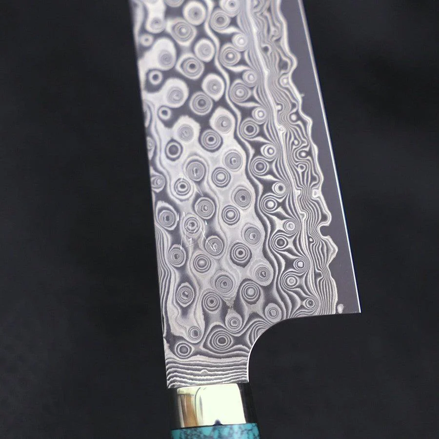 Bunka SG-2 Damast Grüner Türkis Griff 170mm - Image 3