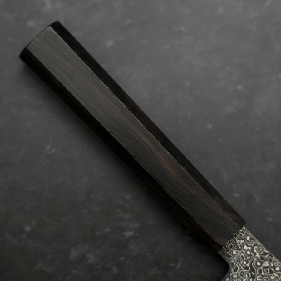 Bunka SG-2 Schwarzer Nickel Damast Ebenholz Griff 180mm - Image 6