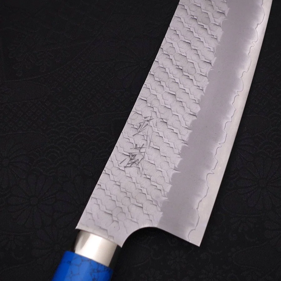 Bunka SG-2 Tsuchime Blauer Türkis Griff 170mm - Image 3