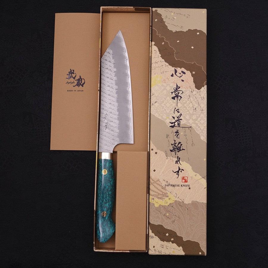 Bunka SG-2 Tsuchime Grüner Türkis Griff 170mm - Image 8