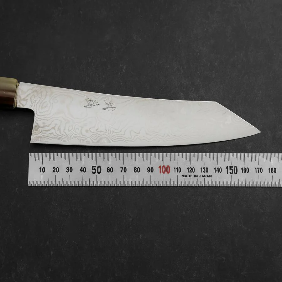 Bunka Silver Steel #3 Damast Büffelhorn und Türkis Griff 180mm - Image 7