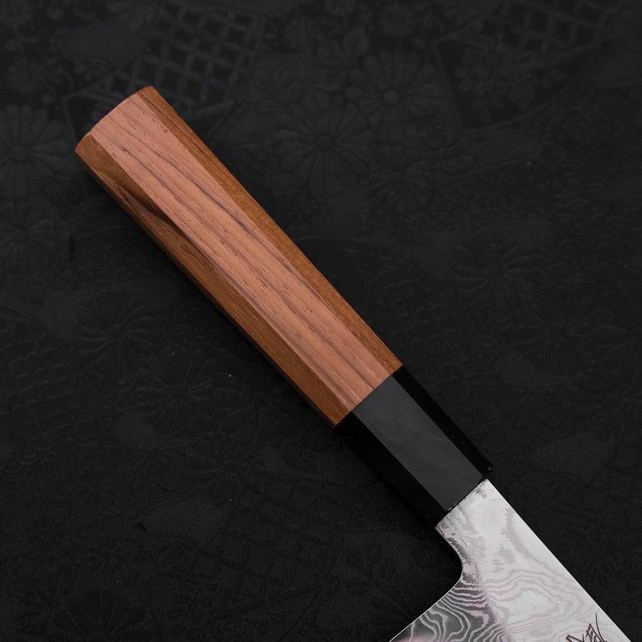 Bunka Silver Steel #3 Damast Büffelhorn und Teakholz Griff 180mm - Image 6