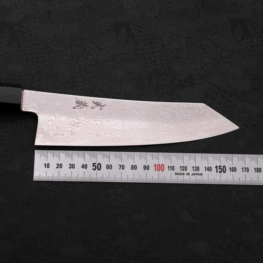 Bunka Silver Steel #3 Damast Büffelhorn und Teakholz Griff 180mm - Image 7