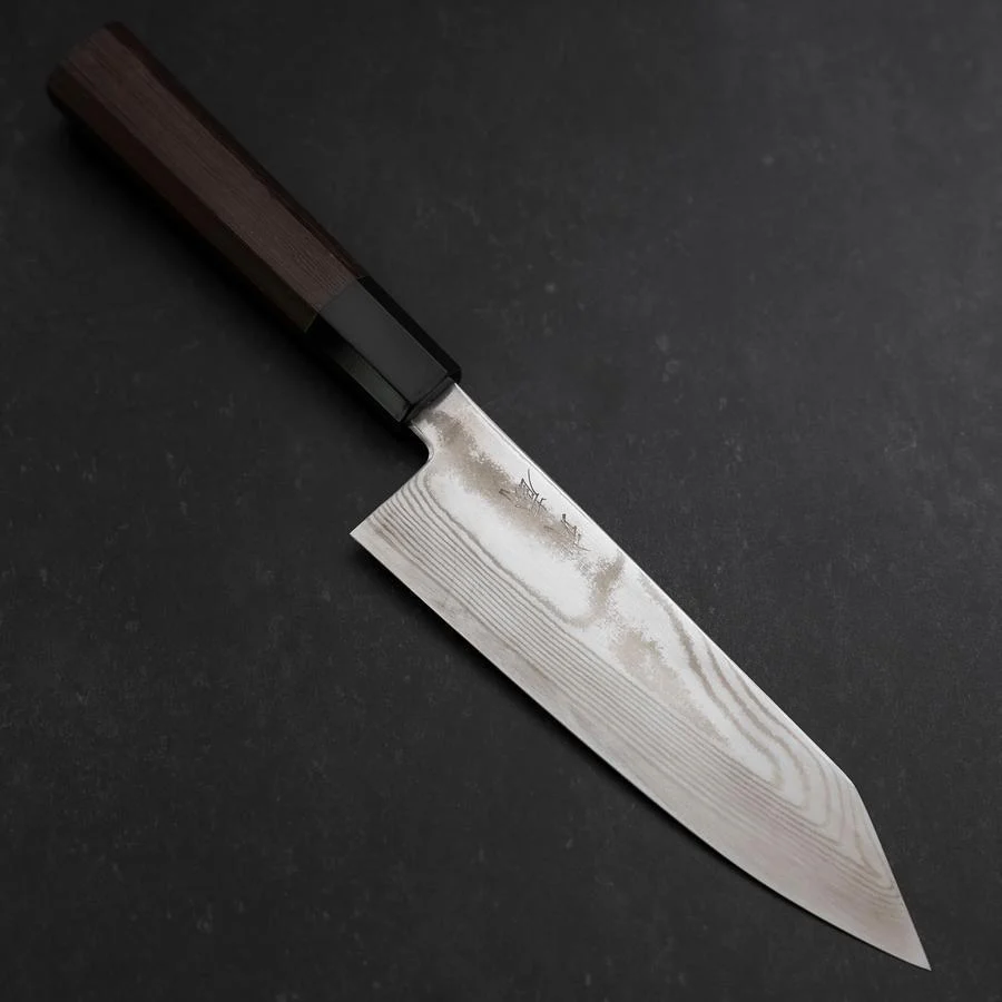 Bunka Silver Steel #3 Damast Büffelhorn und Wenge Griff 170mm