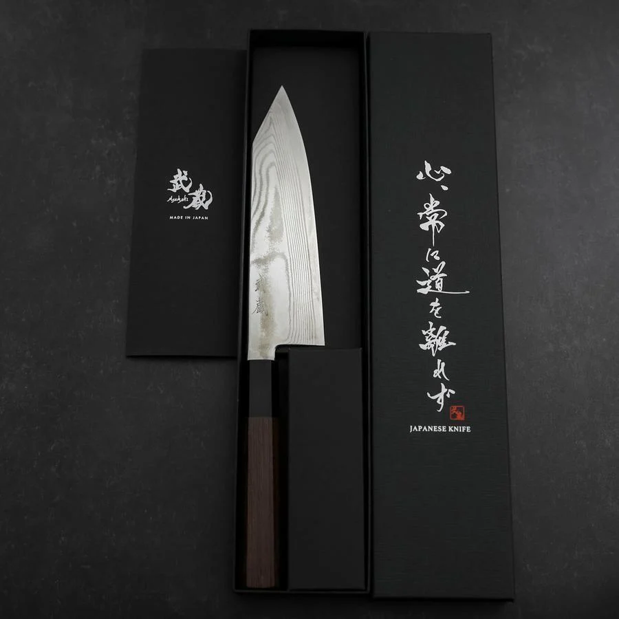 Bunka Silver Steel #3 Damast Büffelhorn und Wenge Griff 170mm - Image 8