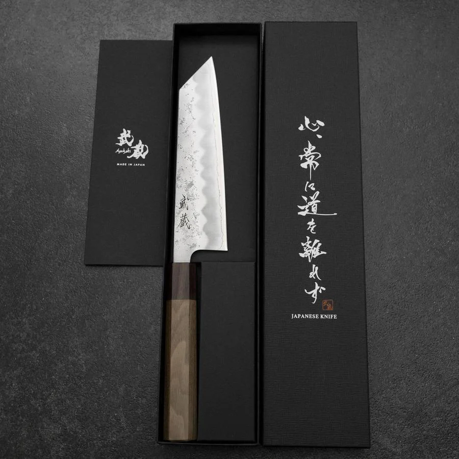 Bunka Silver Steel #3 Nashiji Rosen- und Walnussholz Griff 170mm - Image 8