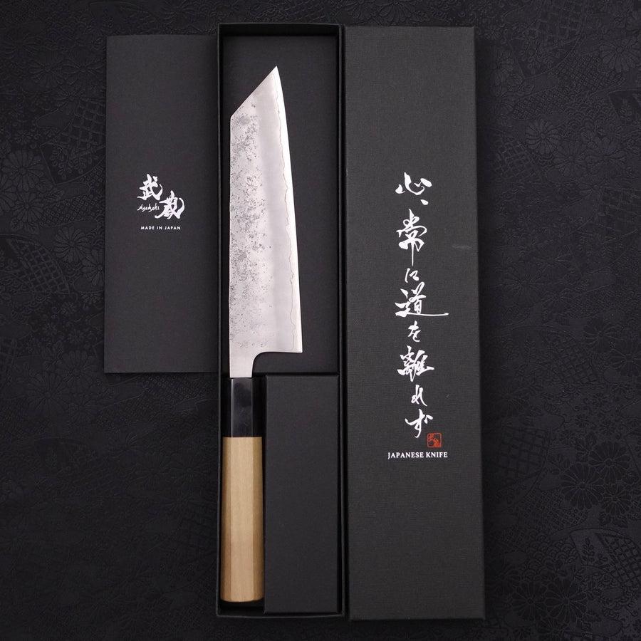 Bunka Silver Steel #3 Nashiji Büffelhorn und Magnolienholz Griff 170mm - Image 8