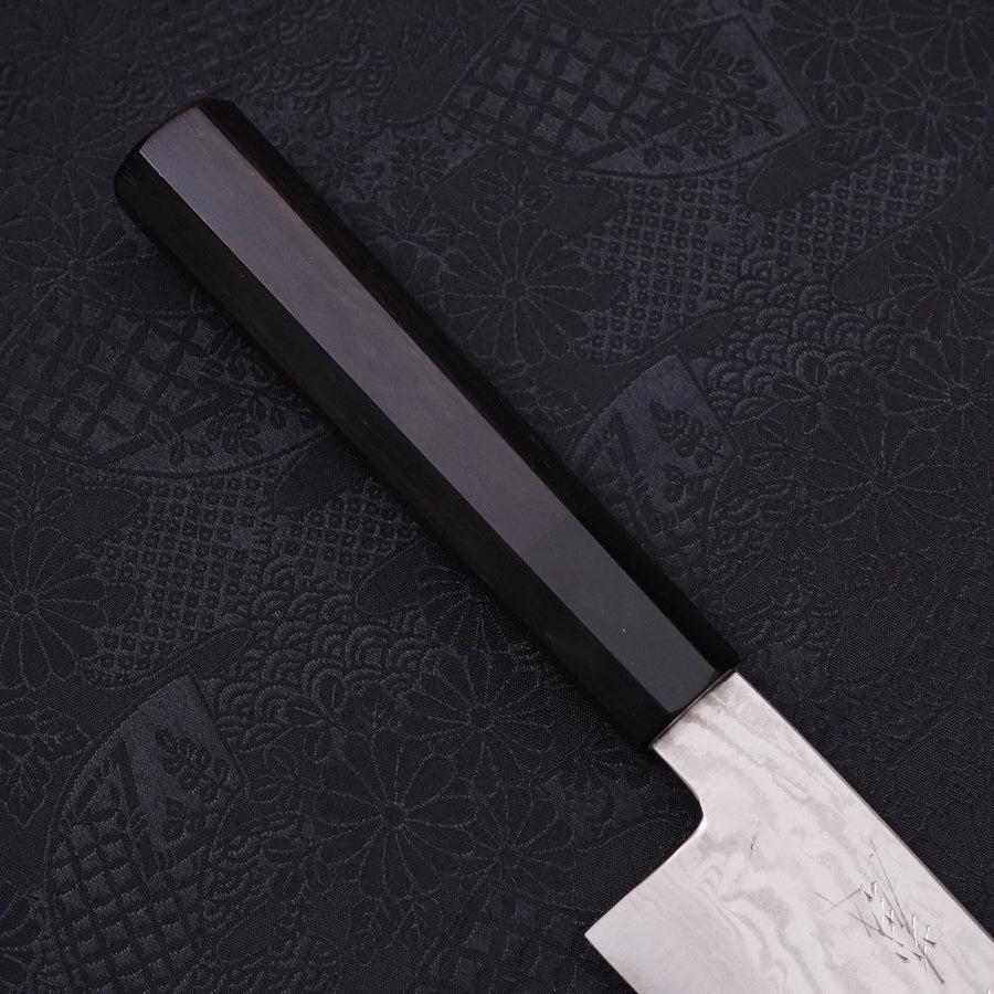 Bunka Silver Steel #3 Wellen Nickel Damast Büffelhorn und Ebenholz Griff 170mm - Image 6