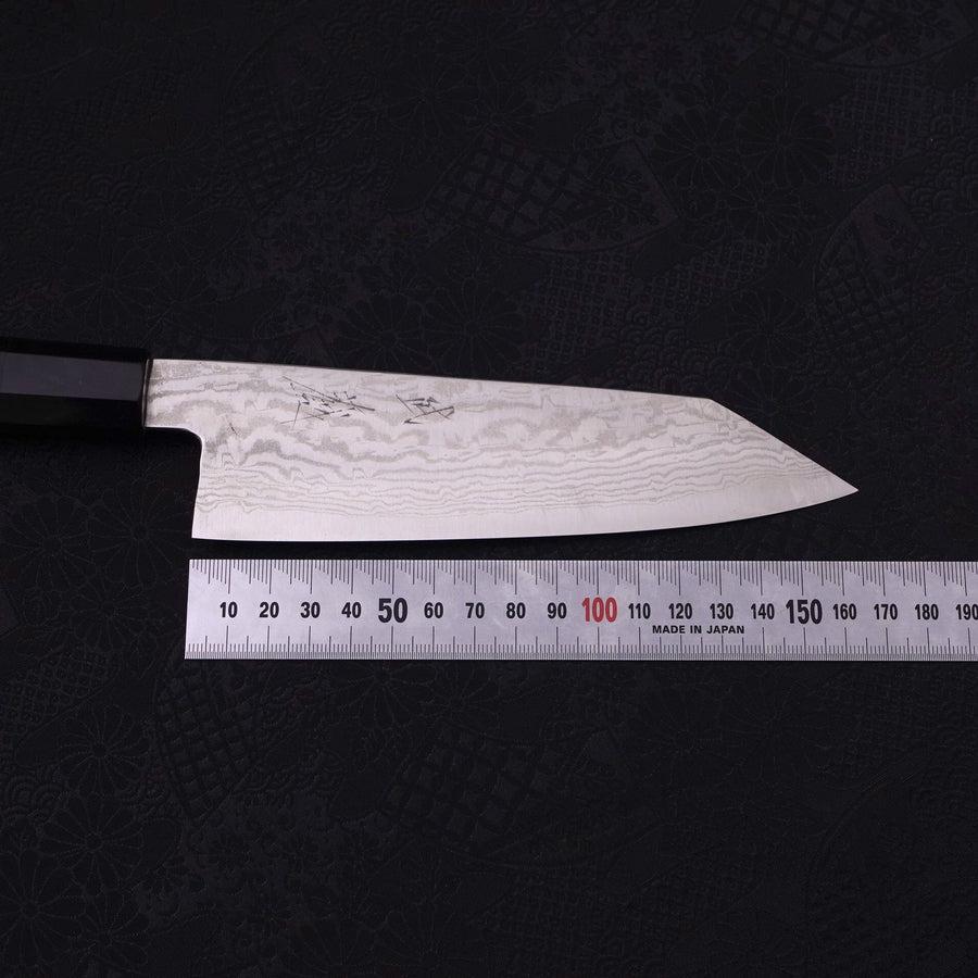 Bunka Silver Steel #3 Wellen Nickel Damast Büffelhorn und Ebenholz Griff 170mm - Image 7