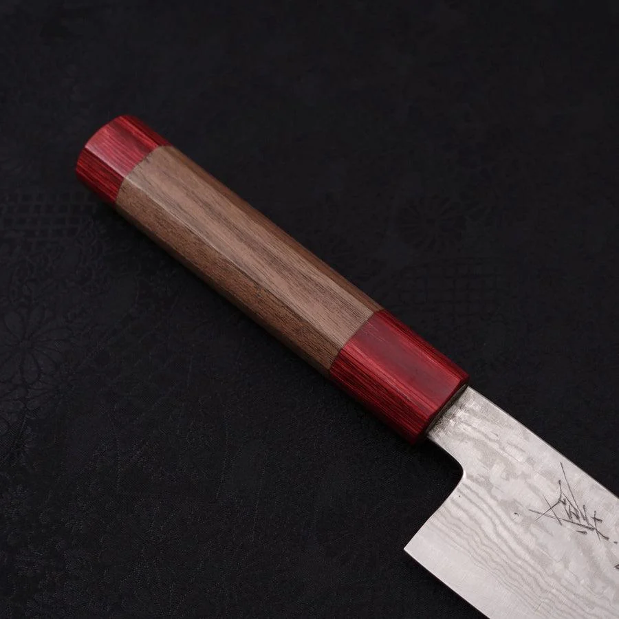 Bunka Silver Steel #3 Wellen Nickel Damast Roter Walnussholz Griff 170mm - Image 6
